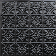 150 - Black - Glue Up - Decorative Ceiling Tile
