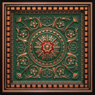 215 - Antique Copper-Patina Copper-Red - Drop In - Decorative Ceiling Tile - 2' x 2' 