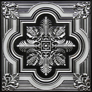 206 - Antique Silver - Decorative Ceiling Tile - 2' x 2'