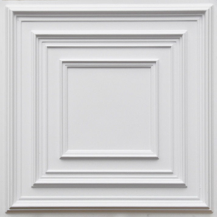 25/pack -Antique White #239 Glue-up Decorative PVC Ceiling Tile 2'x2' 