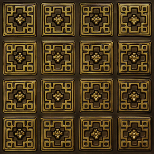 103 - Antique Brass - Glue Up - Decorative Ceiling Tile