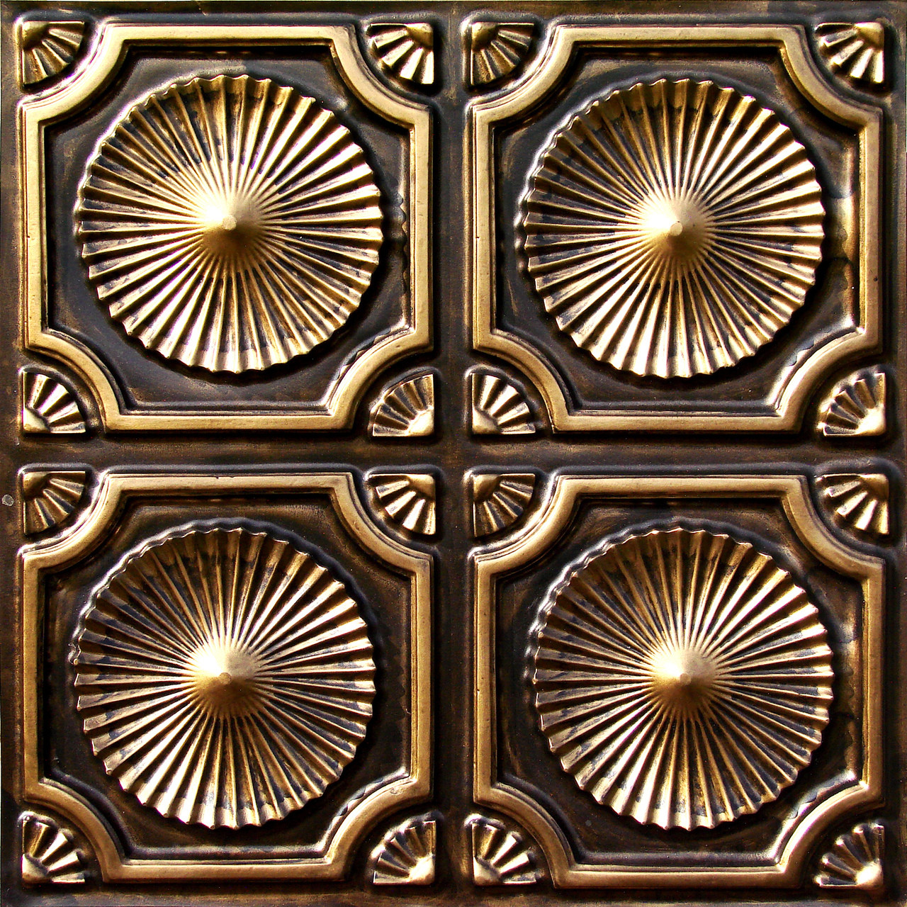 106 - Antique Gold - Glue Up - Decorative Ceiling Tile