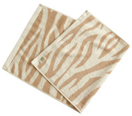 Organic Face Towel (Brown Zebra)  