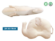 Baby Protective Pillow ✤ (3D Air Mesh) Cream Baby Elephant  