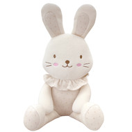 Chubby Cheeks Frill Bunny (Natural) (16.5 in)