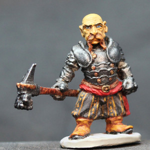 Dwarven male Cossack armored with Warhammer
