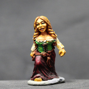 Dwarven female citizen walking