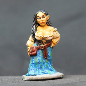 Dwarven female citizen being sassy