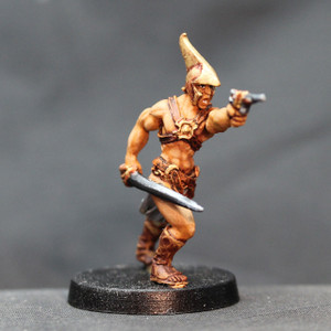 Dead Earth Red Man advancing firing with pistol 2