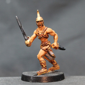 Dead Earth Red Man advancing with sword and dagger 4