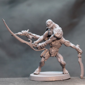 Wasteland Mutant defending with sword and pistol
