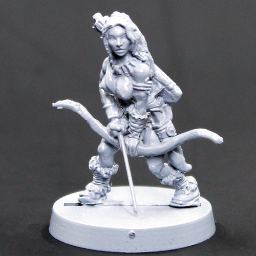 Female barbarian with bow