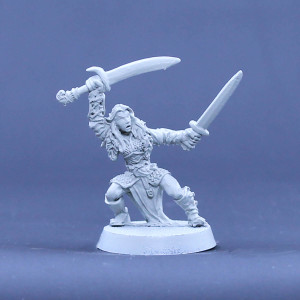 Alfr Female with two swords