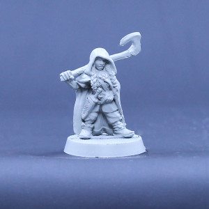 Female Dwarf Ranger with axe