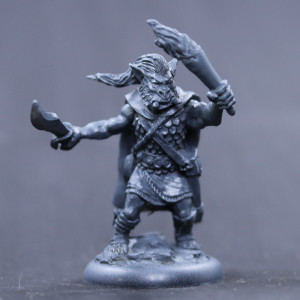 Great Orc Adventurer with sword and torch