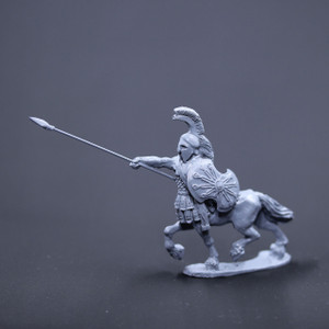 Centaur armored charging with spear and shield