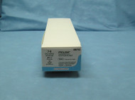 Ethicon M8702, Prolene Suture, 7-0, 4 x 24", BV-1 needle, double armed