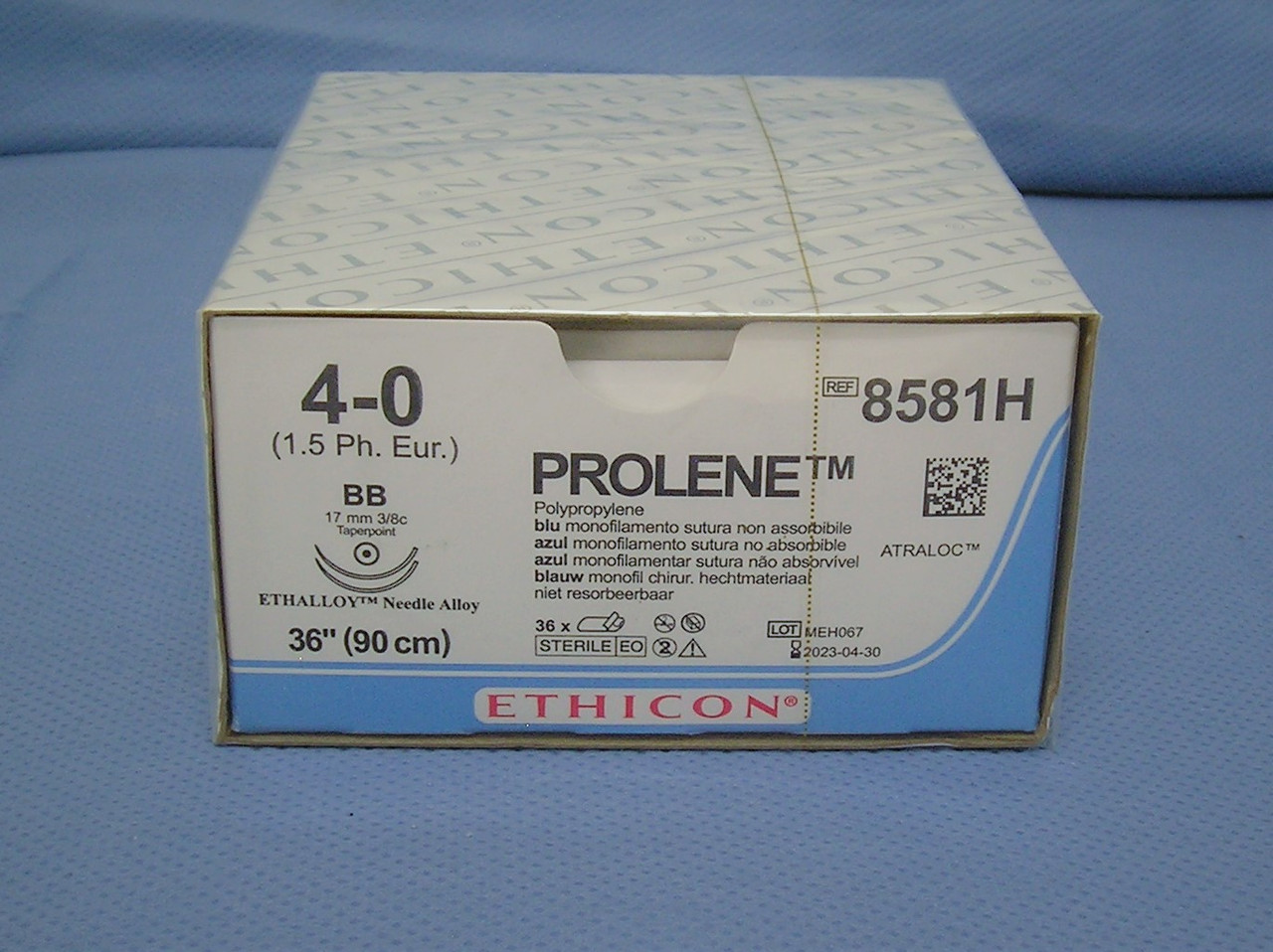 Ethicon 8581H Prolene Suture, 4-0, 36