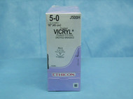 Ethicon J500H Vicryl Suture, Size 5-0, 18", PS-3 Reverse Cutting Needle