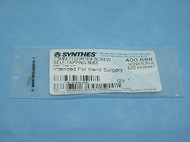 Synthes 400.688 1.3mm Titanium Cortex Screw, Self Tapping, 8mm