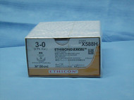 Ethicon X588H Ethibond Excel Suture, 3-0, 36", BB Taperpoint Needle, Double Armed