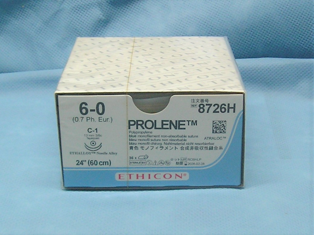 Ethicon 8726H Prolene Suture, 6-0, 30