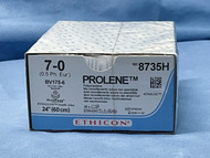 Ethicon 8735H Prolene Suture, 7-0, Blue Polypropylene, BV175-6 Taperpoint
