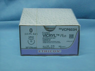 Ethicon VCP603H Vicryl Plus Suture, 0, 27", UR-6 Taper Needle, Antibacterial