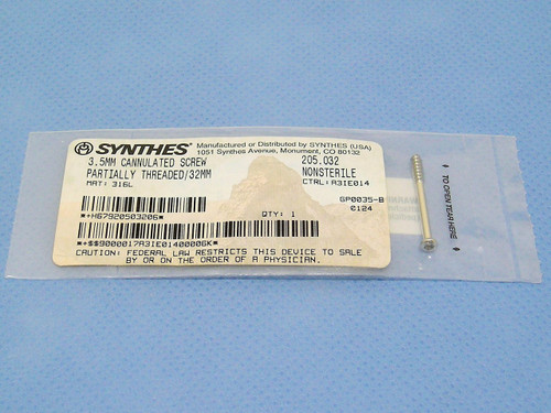 Synthes 3.5mm Cannulated Screw 205.032