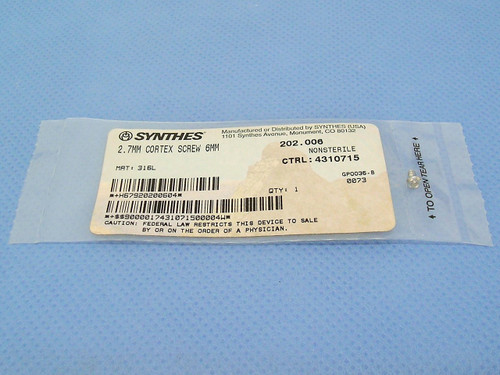 Synthes Cortex Screw 202.006