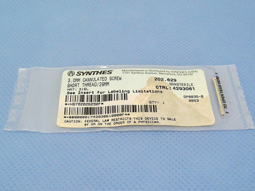 Synthes Cannulated Screw 202.629