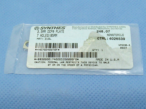 Synthes 248.07 3.5mm DCP Plate