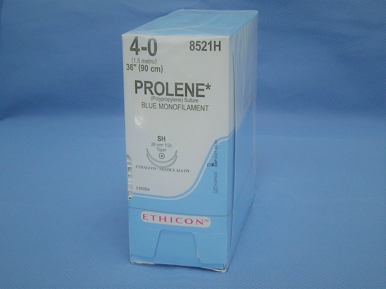 Ethicon 8521H Prolene Suture, 4-0, SH taper, double armed - DA-medical