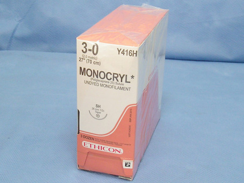 Ethicon Y416H Monocryl Suture