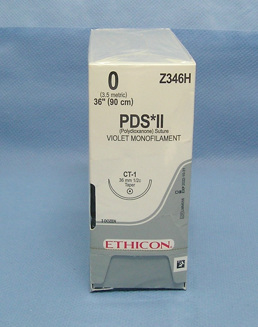 Ethicon Z346H, PDS II Suture, 0, 36