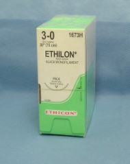 Ethicon 1673H, Ethilon Suture, 3-0, 30", FSLX Reverse Cutting Needle