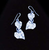 silver leaf earrings
