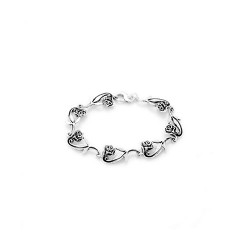 Rose Bracelet in Sterling Silver