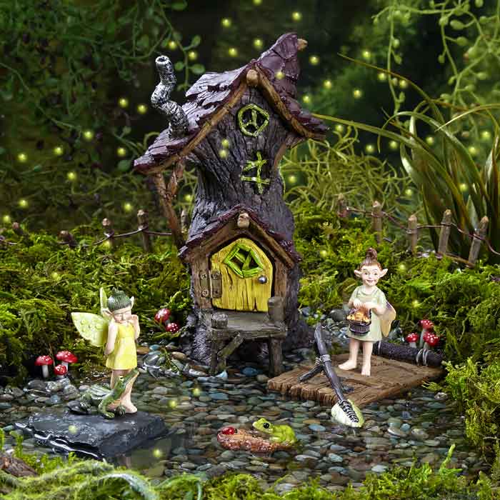 Crawdad Catie Swamp Fairy GO 17682 Miniature Fairy Garden 