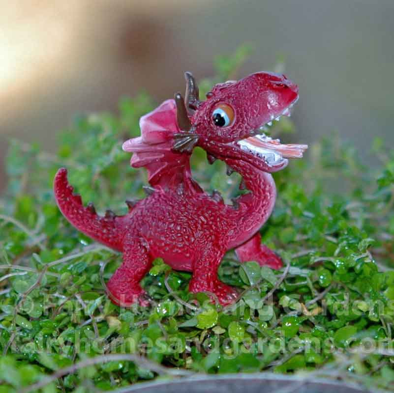 Details about   Miniature Sleeping Mini Red Dragon TO 4464 Fairy Garden 