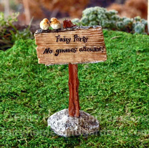 Miniature Fairy Party Sign