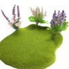 Set of Three Secret Garden Imaginary Plants Shown In the Moss Landscape