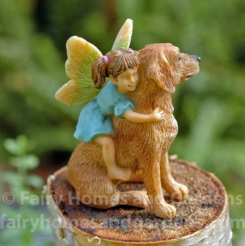 Fairy Riding her Dog