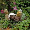 Miniature Ebony Fairy Baby Sleeping with Squirrel