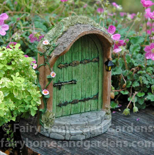 Miniature Mystical Green Fairy Door