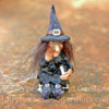 Miniature Witch Dressed in Black