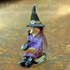 Miniature Witch Dressed in Purple