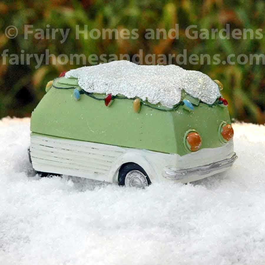 Fairy Garden Christmas Miniature Christmas Beach Camper