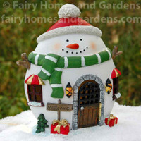 LED Snowman Fairy House 