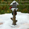 Miniature Holiday Bird House - Back View